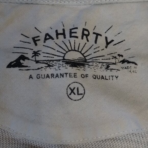 Faherty Malibu Slub Hoodie Blue Oasis Size XL - Picture 8 of 11